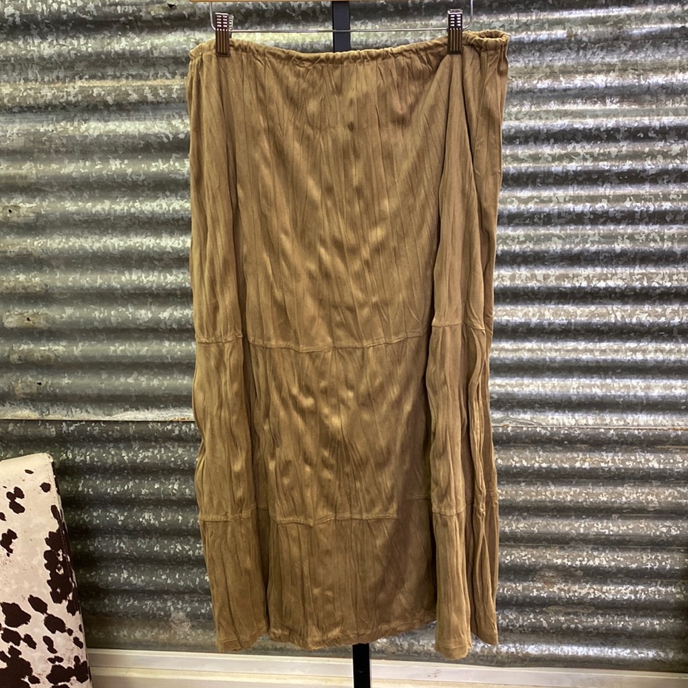 Laura Scott Faux Suede skirt size large